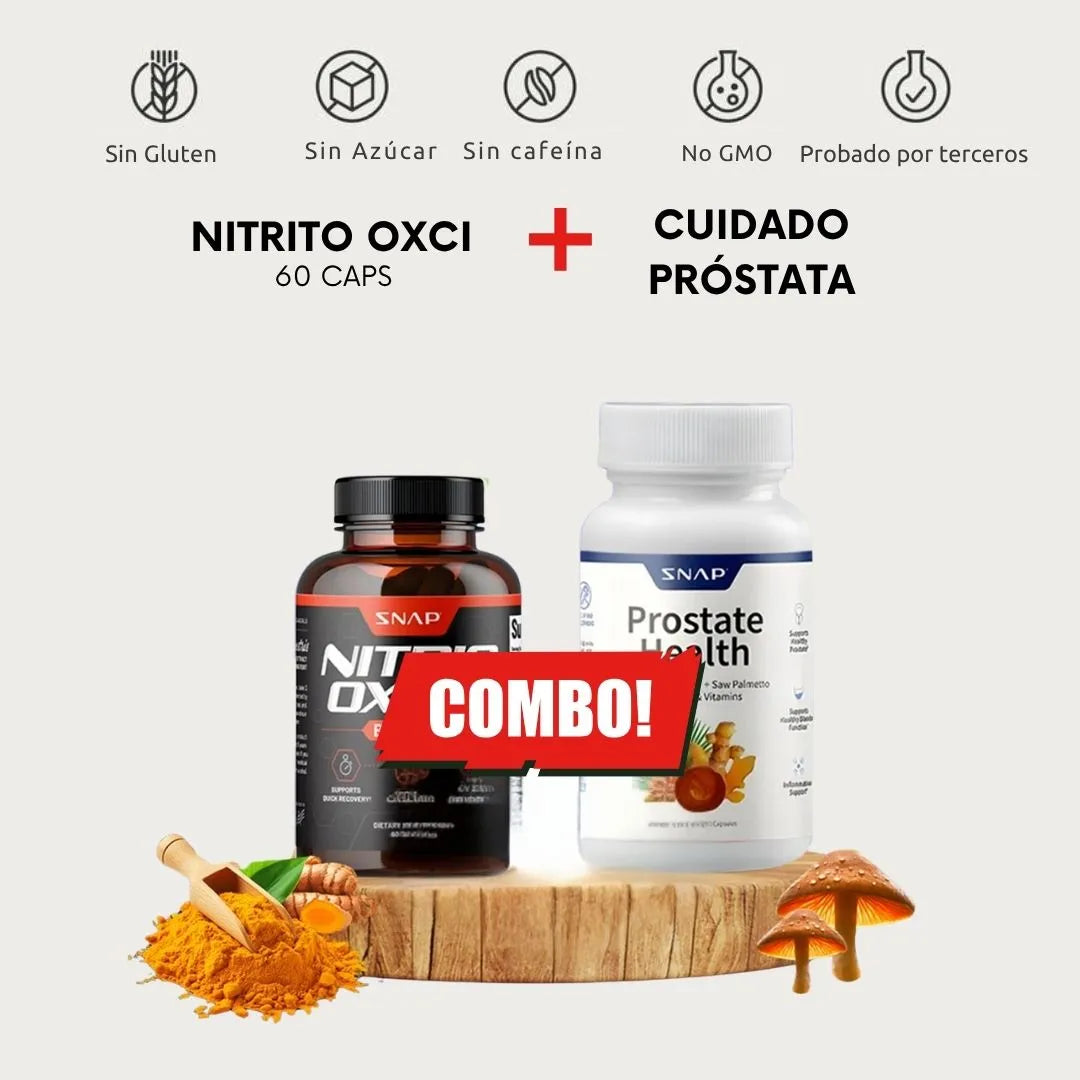 Fórmula Doble: Optimizador de óxido nítrico+Salud prostática