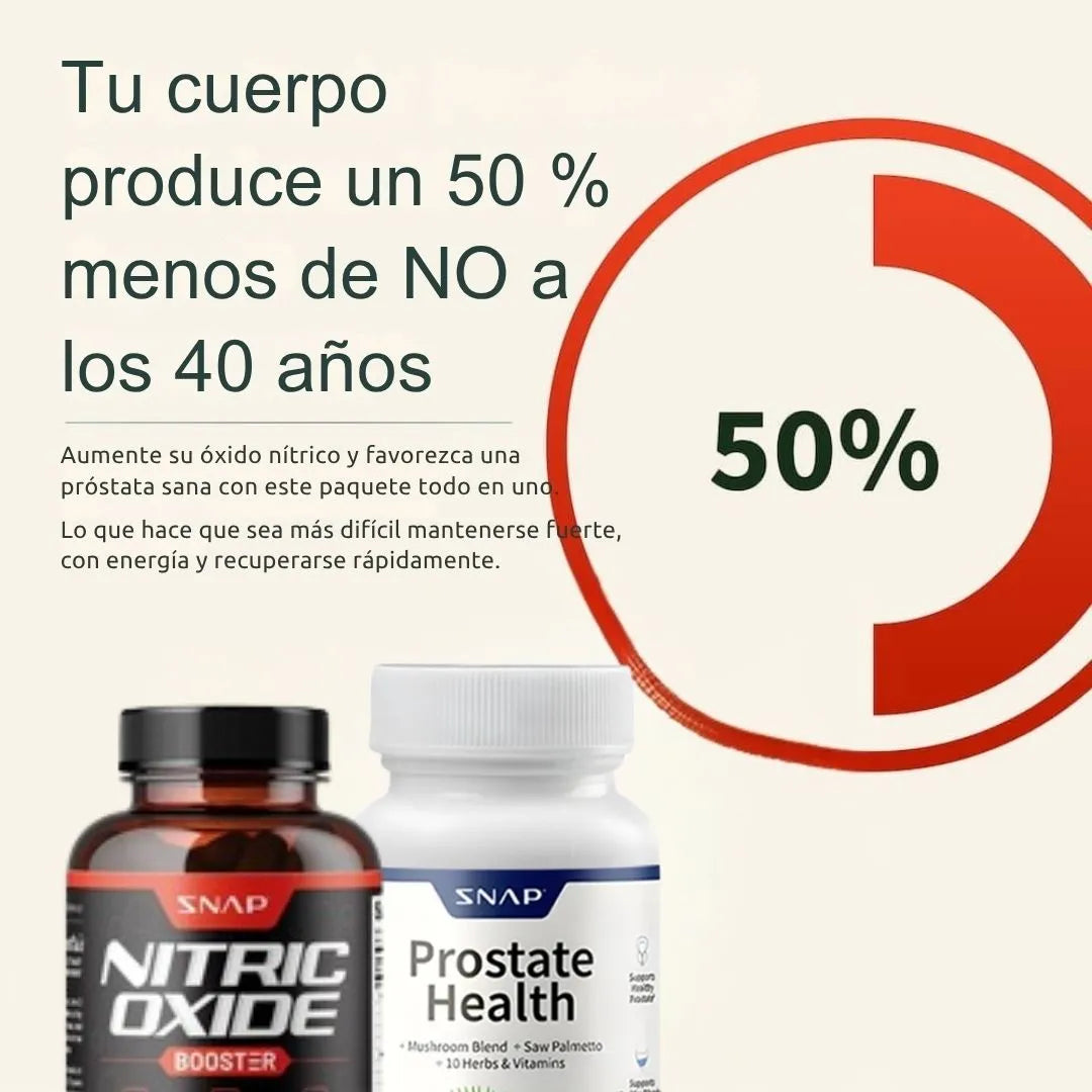 Fórmula Doble: Optimizador de óxido nítrico+Salud prostática