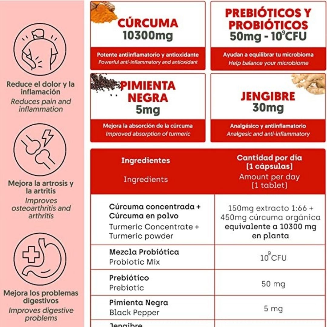 Cúrcuma + Probióticos