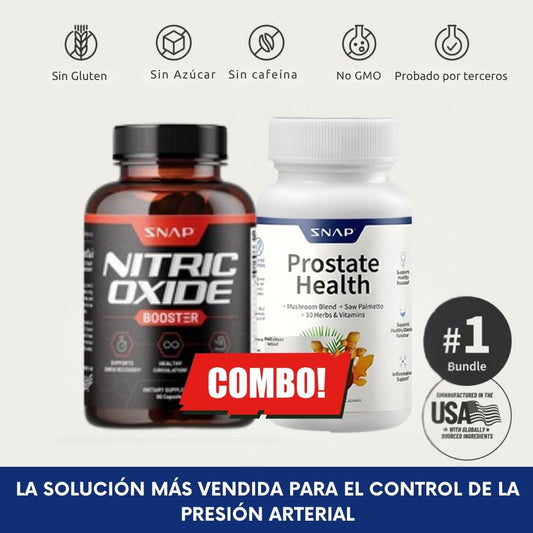 Fórmula Doble: Optimizador de óxido nítrico+Salud prostática